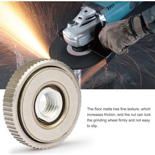 2 Inch/50MM Locking Plate Chuck Steel Clamping Nut Angle Grinder M14 Locking Plate Chuck Quick Release Nut Lock Tool Accessorie