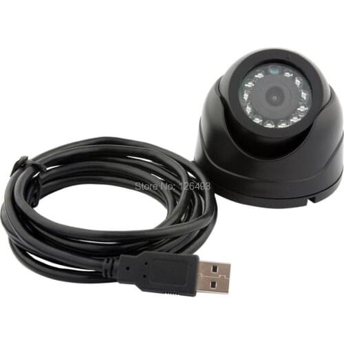1MP 720P H.264/MJPEG/YUY2 HD Mini CCTV Dome IR USB Camera Indoor Security for Android,Linux ,Windows,MAC