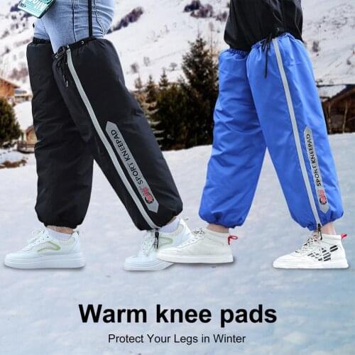 1 Pair Of Motorcycle And Electric Bike Knee Pads With Excellent Warmth Waterproof With Reflective Strips Keep Warm While Riding