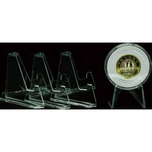 1pc Display Plastic Stand Easels Certified Coin Slabs Holders Show Stand 57*53MM