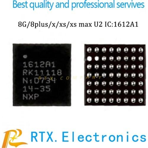 100 pcs/lot Original & NEW U2 IC 1612A1 For IPhone 8G 8P X XSmax Mobile Phone USB Charging power supply Chip Repair Replacement