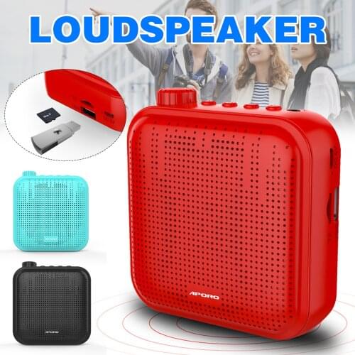 12W Mini Portable Voice Amplifier With 1200mAh Rechargeable Speaker for Teacher Guides NK-Shopping