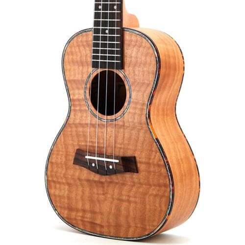 23 Inch Concert Ukelele Whole Tiger Okoume Hawaiian 4 Strings Small Guitar Ukelele Music Instruments