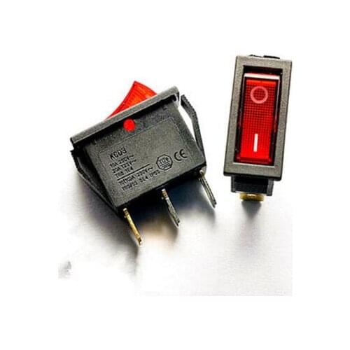 5pcs/lot RED LED Light 3PIN SPST ON/OFF Boat Rocker Switch 16A/250V 20A/125V Car Dash Dashboard Truck RV ATV Home