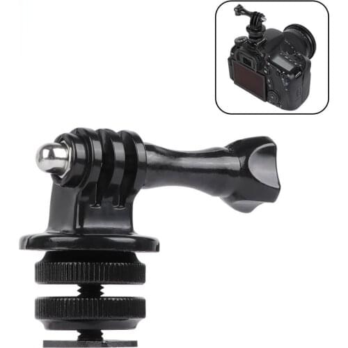 Tripod Hot Shoe Adapter for Go Pro Accessories Tripod Monopod Mount Adapter Screw with 1/4'' for Gopro Hero 3 4 5 6 7 8 Camera