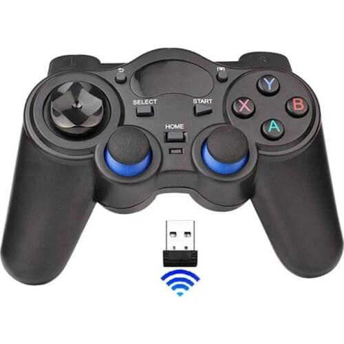 2.4G Wireless Gamepad Gaming Controller for Phone / Smart TV / PC / Laptop / Computer / Set-Top Box with Mobile OTG Converter