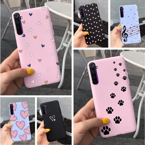 Cute Love Heart Case For Raelme 6 6i 6S Phone Case Shockproof Hard PC Back Cover For Realme 6 Pro Funda Realme6 6 i 6s Bumper