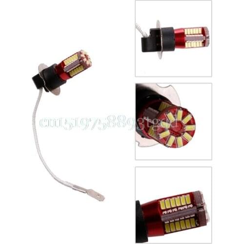 DC 12V H3 3014-57 Car LED Side Light Bulbs Car Fog Lamp Canbus Error Free