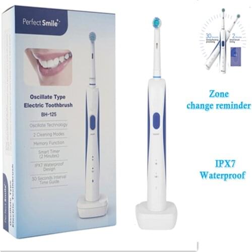 Rotary Electric Toothbrush Automatic Toothbrush Ipx7 Waterproof Wireless Charging Whitening Teeth for Adults Travel Necessities