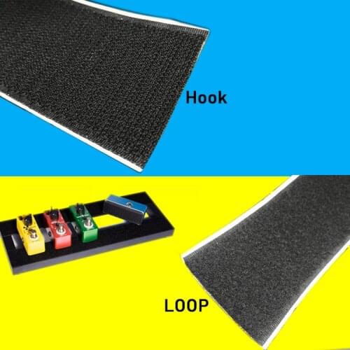 Guitar Pedalboard Pedal Mounting Tape Fastener Length 2M Width 3/5CM for Guitar Pedal Board Hook and Loop Type