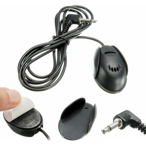 Mini 3.5mm Wired Paste Type External Microphone Car Audio Mic For laptop DVD Radio Stereo Player Meeting Speaker hot sale