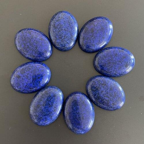 Fashion 30x40mm Natural stone beads charms blue CAB CABOCHON for jewelry making 6pcs/lot
