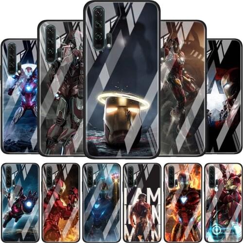 Marvel Iron Man Soft Tempered Glass Cover For Honor 30 20 10 9X 8X Lite Pro Plus Phone Case Coque Shell