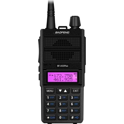 New Baofeng BF-A55 Plus Walkie Talkie Dual Band VHF/UHF 136-174/400-520MHz 8W Transmit Power 128CH Hunting CB Ham Radio Scanner