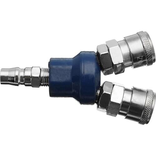 New 2 Way Quick Connector 0.90" Air Compressor Manifold Multi Hose Coupler Fitting Pneumatic Tools Hardware Accessories