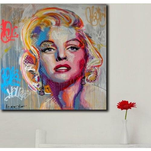 Large Size Pop Art Painting Marilyn Monroe Canvas Art Poster Prints Painting For Living Room and Bedroom Decoration Unframed