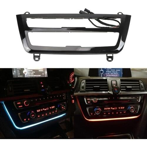 Radio Trim Led Dashboard Center Console AC Panel Light with Blue and Orange Color Atmosphere Light For BMW 3 & 4 Series F30 LCI
