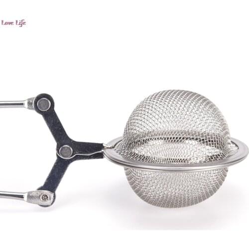 3 Pcs/Lot Tea Infuser In Mesh Tea Ball Infuser Tea Strainer Filter with Handle Stainless Steel Tea Mesh Ball Filter