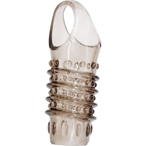 Hot Penis Extender Sleeve Erection Enhancer Penis Ring Enlargement Silicone Cock For Men