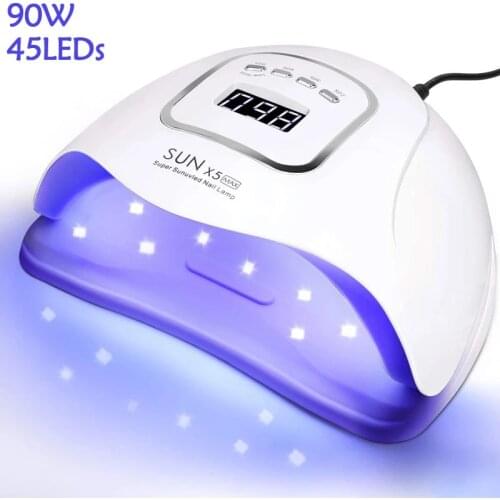 UV LED Lamp for Nails With Memory Function Lamp for Gel Polish Drying Lamp 45 LEDs Lamp for Manicure Home Use And Nail Salon
