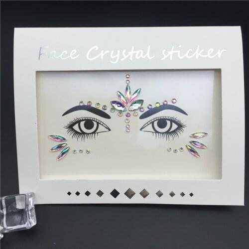 Temporary Rhinestone Glitter Tattoo Stickers Face Jewels Gems Festival Party Makeup Body Jewels Flash Fake Temporary Tattoos