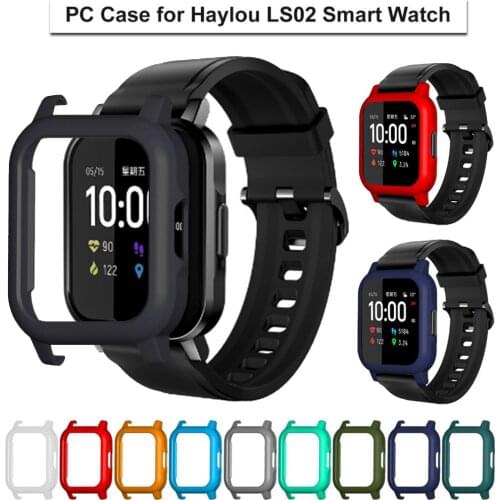 Protector Frame Case For Haylou LS02 Smart Watch PC Plastic Protect Cover Shell Bumper For Xiaomi Haylou Smart Watch 2 Case