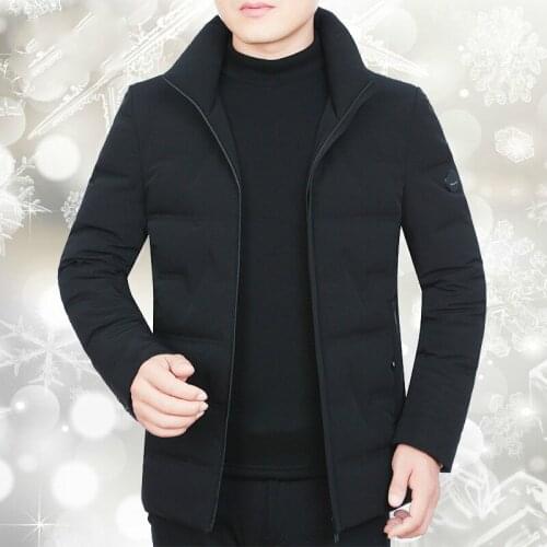 Winter Coat Men Korean White Duck Down Jacket Fashion Slim Puffer Jacket Men Warm Parka Casaco ZP-G39875 YY1352