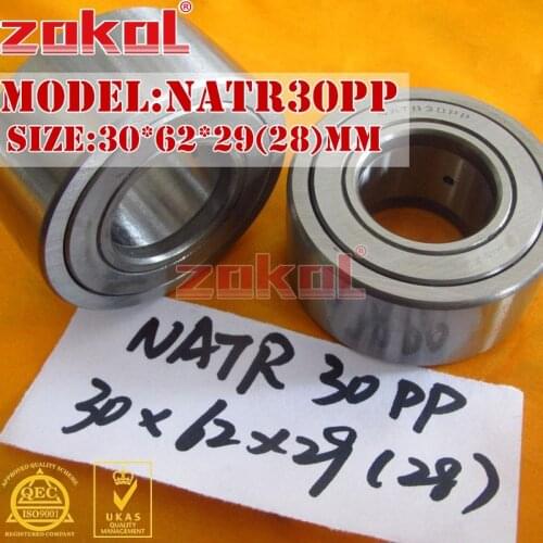 ZOKOL NATR30 PP NATR30PP Yoke Track Roller Bearing 30*62*29mm