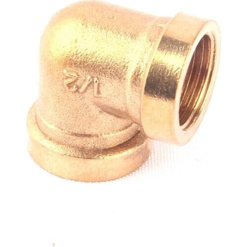 1pc 1/2 Inch Female Thread Brass Elbow Connector 90 Degree Elbow Hose Joint for Irrigation System