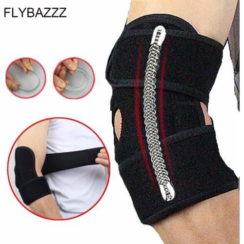 1PC Adjustable Spring Support Elbow Pads Sports Elbow Guard Joint Brace For Sport Basketball Gym Safety Elbow Support Elbow Pads