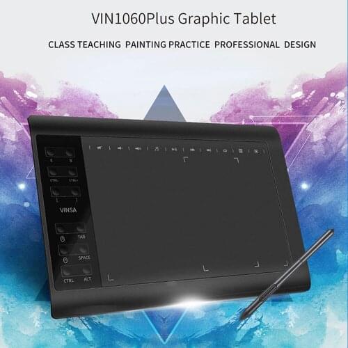 10x6 Inch Anime Digital Graphic Tablet Drawing Writing Tablet Support Android Windows Mac For Drawing & Game OSU