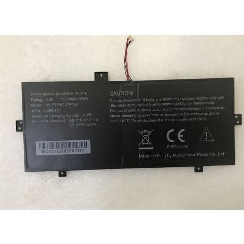 Gelar Original 3.8V 10000mAh 38Wh Battery Mlp3592107P*2P