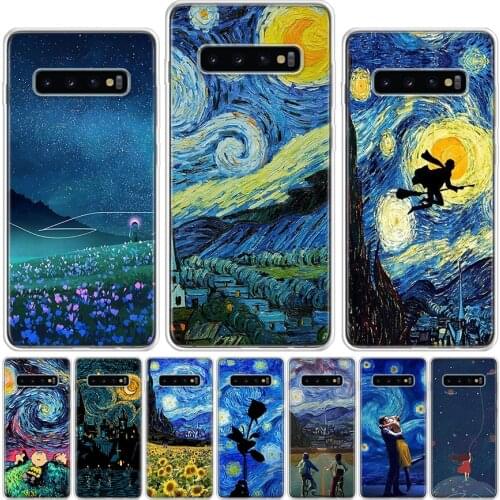 Starry Night Phone Case For Samsung Galaxy Note 8 9 10 20 S21 S20 S10E S10 S9 S8 S7 Ultra J6 Plus Lite Cover