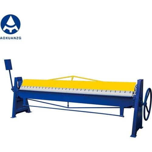Manual metal carbon MS steel folding bending edge machine WS- 1.5mm 2500mm folding machine press brake