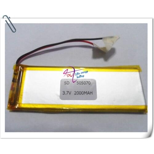 Custom manufacturer of high -capacity polymer battery 505070-1800mah