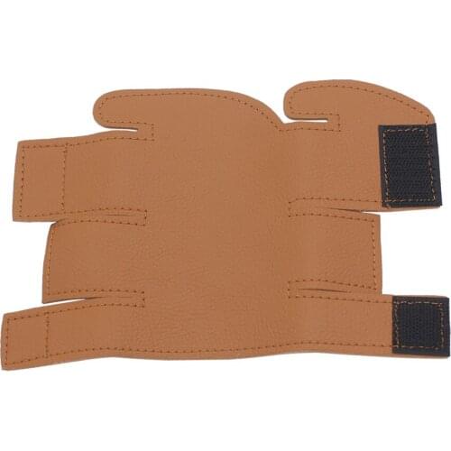 Brown Faux Leather Trumpet Scratching And Slipping Stopper Cover Value Guard