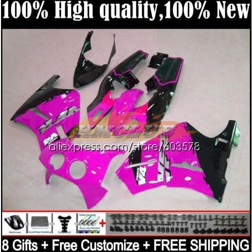 Body For HONDA RVF VFR 400 R RR CC NC35 94 95 96 97 98 36CL.108 VFR400 R V4 VFR400R 1994 1995 1996 1997 1998 Fairing Gloss Pink