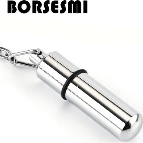 Hot sale 24pcs/lot Pocket Metal Cigar Punch Portable Gadgets Cutter Blade Key Ring Chain Bullet Style Draw Hole Cut cigar borer