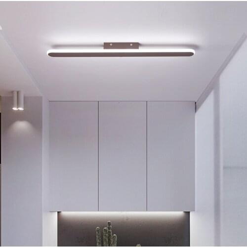 Minimalist modern LED ceiling lights for bedroom Aisle corridor 110-220V coffee color plafonnier led ceiling lamp home lighting
