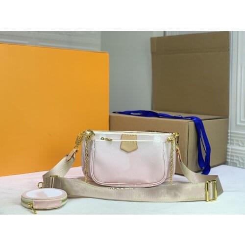 Fashion Luxury Womens Shoulder Bag Multi-Function Three Print Card Small Messenger Gift High Quality Leather Designer Purse