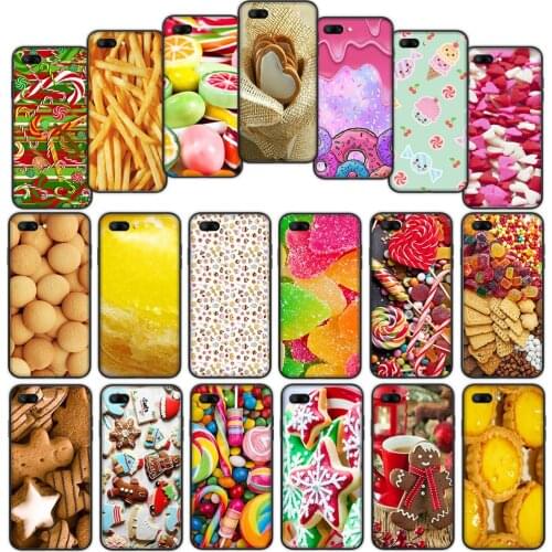 Biscuits Egg Tart Candy Soft Cover Case for Huawei Mate 30 20 Lite Y6 Y7 Pro P Smart Z Plus