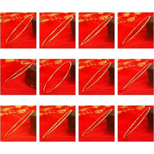 Tarnish Free Twisted Knot Gold Cuff Bangles Gold Color Bridesmaid Jewelry Bracelets For Women Simple Vintage Ethnic Jewelry