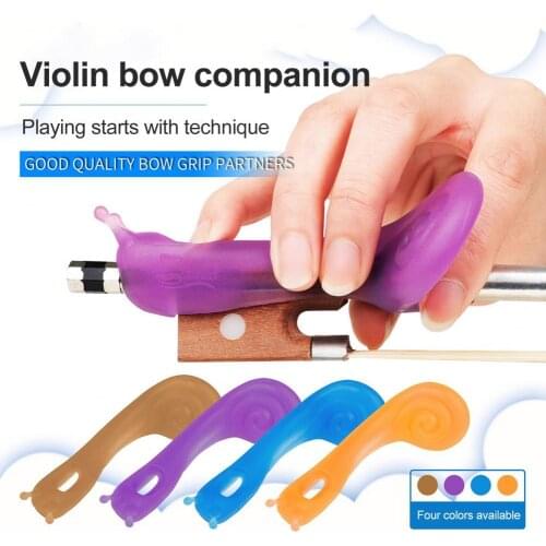 NO.515 small snail bow, silicone strong elastic grip posture correction equipment orthosis suitable for bow holding instruments