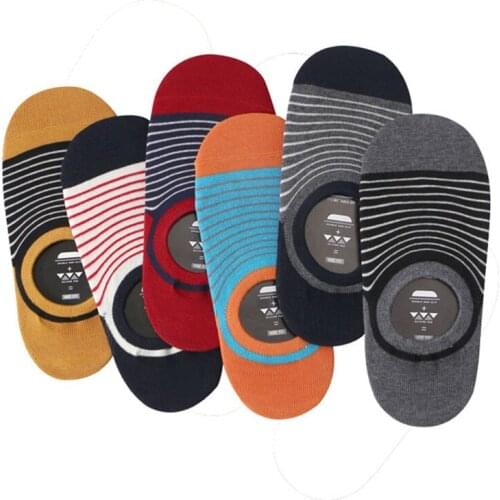 6pairs/lot Men Socks Fashion Striped Invisible Sock Meias Homens Cool Mens Short Ankle Socks Cheap Calcetines Male Sock Slippers