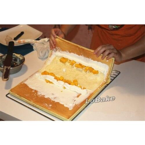 New arrivals best thicken swiss roll cake mat 38*30cm*1.2cm pad non-stick multifunctional silicone baking mat can put into oven