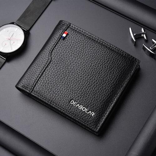 New Men Short Wallet Business Leisure Driver License Multifunction High Capacity Small Coin Purse Fashion PU Zipper Wallet
