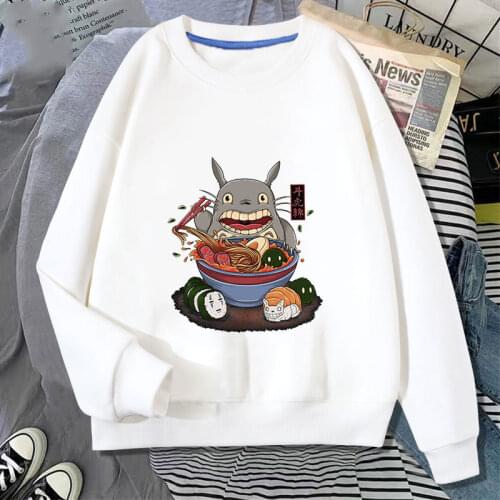 Japanese Anime Printed Clothes Spring Childrens Pullover Kids Hoody Fashion Harajuku Hoodie Boy Sweatshirt Totoro Sushi Novelty