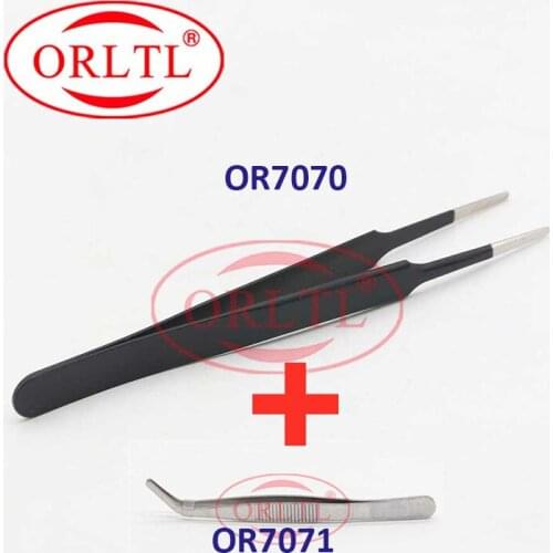 Common Rail Series Straight and oblique Non-magnetic Tweezers, Auto Repair Tools Non-magnetic Tweezers for Car repair tools