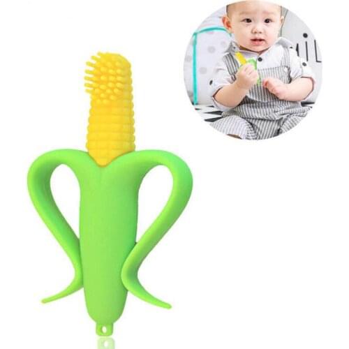 10Pcs/lot Safe Baby Teether Teething Infant Chew Toys Silicone Toothbrush Babies Dental Care Gifts Free Shipping