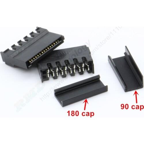 10pcs/lot Black IDE HDD sata Power connector puncture with copper core for Hard Disk